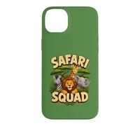 Carcasa para iPhone 14 Plus Bonito diseño de tripulación de Safari Squad Zoo Jungle Animals