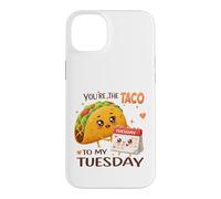 Carcasa para iPhone 14 Plus Bonito diseño gastronómico de You'Re The Taco To My Tuesday