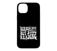 Carcasa para iPhone 14 Plus Bookish Burned out But Still Reading Retro Book Club