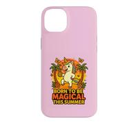 Carcasa para iPhone 14 Plus Born to Be Magical Summer Vibes Piña Unicornio