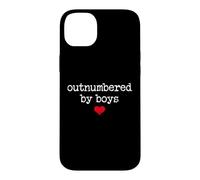 Carcasa para iPhone 14 Plus Boy Mom Outnumbered by Boys Mama,I Love My Sons,Mom of Boys
