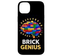 Carcasa para iPhone 14 Plus Brick Genius Master Builder bloquea la construcción de cumpleaños para niños