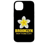 Carcasa para iPhone 14 Plus Brooklyn New York City Tropical Yellow Frangipani Flower
