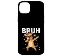 Carcasa para iPhone 14 Plus Bruh Dabbing Giraffe Gafas de Sol Divertidas Dabbing Cute Animal