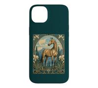Carcasa para iPhone 14 Plus Caballo Art Nouveau Magestic Akhal-Teke