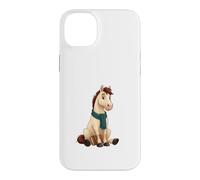 Carcasa para iPhone 14 Plus Caballo Lector con Libro y Bufanda