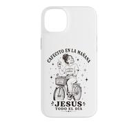 Carcasa para iPhone 14 Plus Cafecito en la Mañana Jesús Todo el Día Cristiana