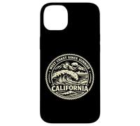 Carcasa para iPhone 14 Plus California Surf Oso Retro Vintage West Coast Since Sunrise