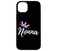 Carcasa para iPhone 14 Plus Caligrafía Italiana Nonna Abuela Abuela Rosa Corona