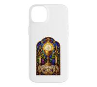 Carcasa para iPhone 14 Plus Cáliz Y Eucaristía Gótico Católico Mosaico Arte Arte