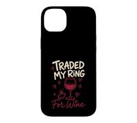Carcasa para iPhone 14 Plus Cambié mi Anillo por el Divorcio de Vino Divertido
