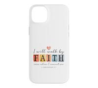 Carcasa para iPhone 14 Plus Caminaré por Faith Christian Bible Verse Design