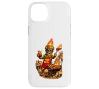 Carcasa para iPhone 14 Plus Camisa Tiki Man King of The Grill - Funny Island BBQ Tiki Art