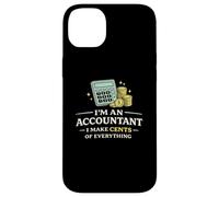 Carcasa para iPhone 14 Plus Camiseta Divertida de Contador I Make Cents of Everything