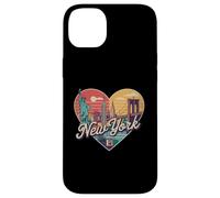 Carcasa para iPhone 14 Plus Camiseta New York Skyline Heart - NYC Love Graphic
