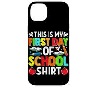 Carcasa para iPhone 14 Plus Camiseta This Is My First Day of School