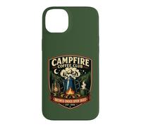 Carcasa para iPhone 14 Plus Campfire Coffee Club elaborado bajo cielos Abiertos EST 1956