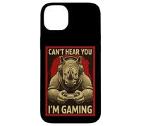 Carcasa para iPhone 14 Plus Can't Hear You Im Gaming Rhino Funny Gamer Art para Hombres y Mujeres