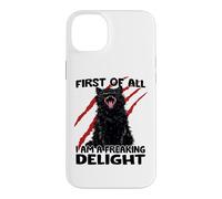 Carcasa para iPhone 14 Plus Caos Duende Gato Negro tom zoomies Sarcasmo Gatos