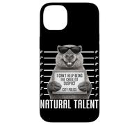 Carcasa para iPhone 14 Plus Capybara Mugshot Chillest Sospechoso Natural Talento Divertido
