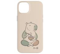 Carcasa para iPhone 14 Plus Capybara Peaceful Zen Ramen Noodle Minimalista Sabi WABI