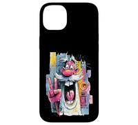 Carcasa para iPhone 14 Plus Cara gráfica Divertida de Carpintero con Graffiti Pop