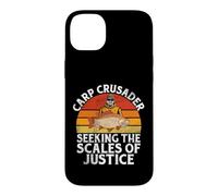 Carcasa para iPhone 14 Plus Carp Crusader Buscando la balanza de la Justicia Pesca de la Carpa