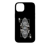 Carcasa para iPhone 14 Plus Carta de Tarot astrológico con Calavera de Zombi Egipcio Malvado del Rey faraón