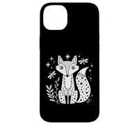 Carcasa para iPhone 14 Plus Celestial Fox Stars Night Dragonfly Nature Woodland Graphic