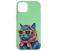 Carcasa para iPhone 14 Plus Chartreux Fashion Cats - Portada de Revista, diseño de Gatos