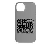 Carcasa para iPhone 14 Plus Chase Your Dreams, White/Black