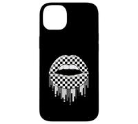 Carcasa para iPhone 14 Plus Checkered Black White Lip Cute Checkerboard