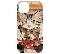 Carcasa para iPhone 14 Plus Chibi Asiático Chino Guerrero Gato - Miau Kung Fu Vintage Art