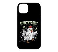 Carcasa para iPhone 14 Plus Chicken Ghost Poultrygeist Halloween Costume Farmer