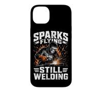 Carcasa para iPhone 14 Plus Chispas Volando Todavía Soldadura Soldador Metal Trabajador Hombres