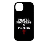 Carcasa para iPhone 14 Plus Christian Prayer Proverbs Protein Shakes Jesus Weights Faith
