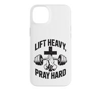 Carcasa para iPhone 14 Plus Christian Workout Lift Heavy Pray Hard Gimnasio para Hombres