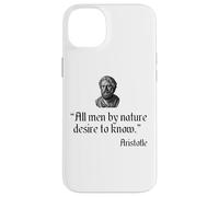 Carcasa para iPhone 14 Plus Cita de Aristóteles Todos los Hombres por Naturaleza Desean Conocer la filosofía