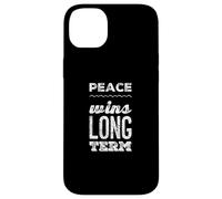 Carcasa para iPhone 14 Plus Cita de Odio la Guerra: «Di no a la Guerra, no a la Guerra, la Paz GANA a Largo Plazo»