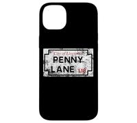 Carcasa para iPhone 14 Plus City of Liverpool Penny Lane L18 - Cartel de Calle Desgastado