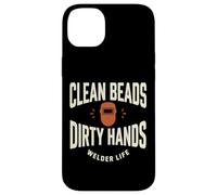 Carcasa para iPhone 14 Plus Clean Beads Dirty Hands Welder Life Diseño Soldador