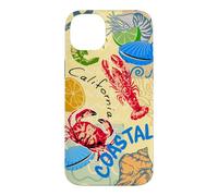 Carcasa para iPhone 14 Plus Coastal Lighthouse Sailboat Ocean Sunset Scenic Artwork