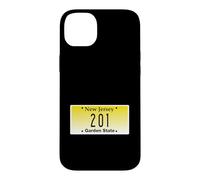 Carcasa para iPhone 14 Plus Código de área 201 New Jersey Hoboken Bayonne Union City Ciudad Natal