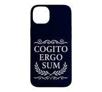 Carcasa para iPhone 14 Plus Cogito Ergo Sum Filosofía Latina Creo Que por lo Tanto Soy