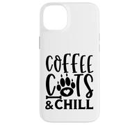 Carcasa para iPhone 14 Plus Colección de Estilo de Vida Coffee Cats & Chill Cat Lovers