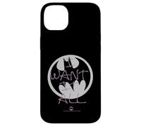 Carcasa para iPhone 14 Plus Colección de Iconos de Fan Clips de Batman DC con la Letra I Want It All