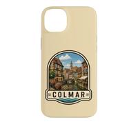 Carcasa para iPhone 14 Plus Colmar Francia Vintage Canal Town Design
