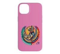 Carcasa para iPhone 14 Plus Colorida mitología egipcia Antigua, alas de la Diosa ISIS