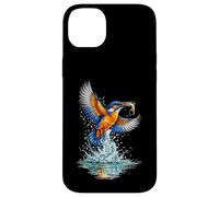 Carcasa para iPhone 14 Plus Colorido Martín Pescador Catching Fish Wildlife Art