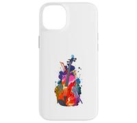 Carcasa para iPhone 14 Plus Colorido Violín y Arco Acuarela Arte Musical